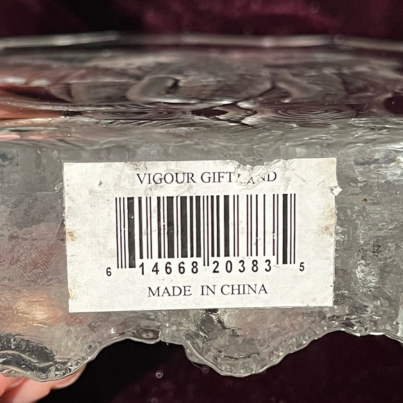 Elephant Glass Artwork Statue Clear Etched Paper Weight Vigour Giftland - Picture 8 of 8